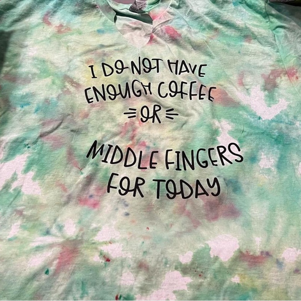Tie-dye with decal